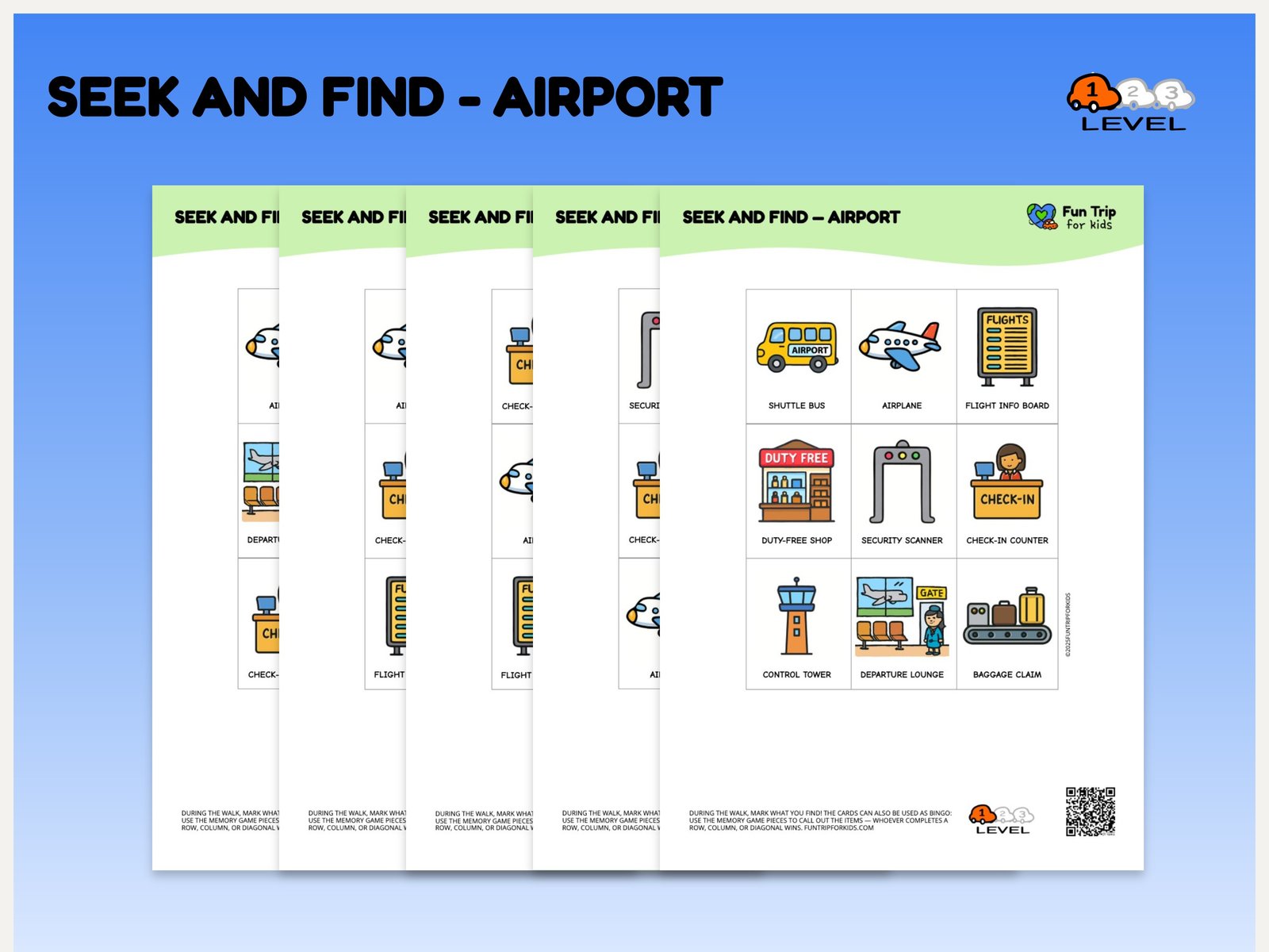 Seek and Find — airport (EN) level 1