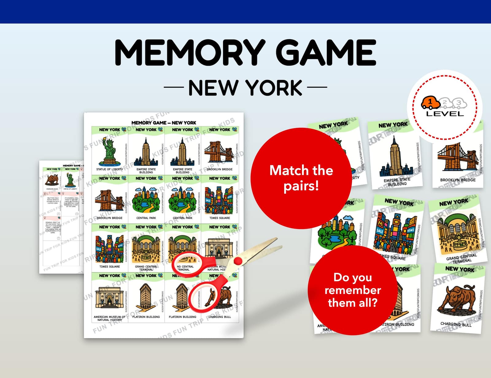Memory Game — nyc (EN) level 1