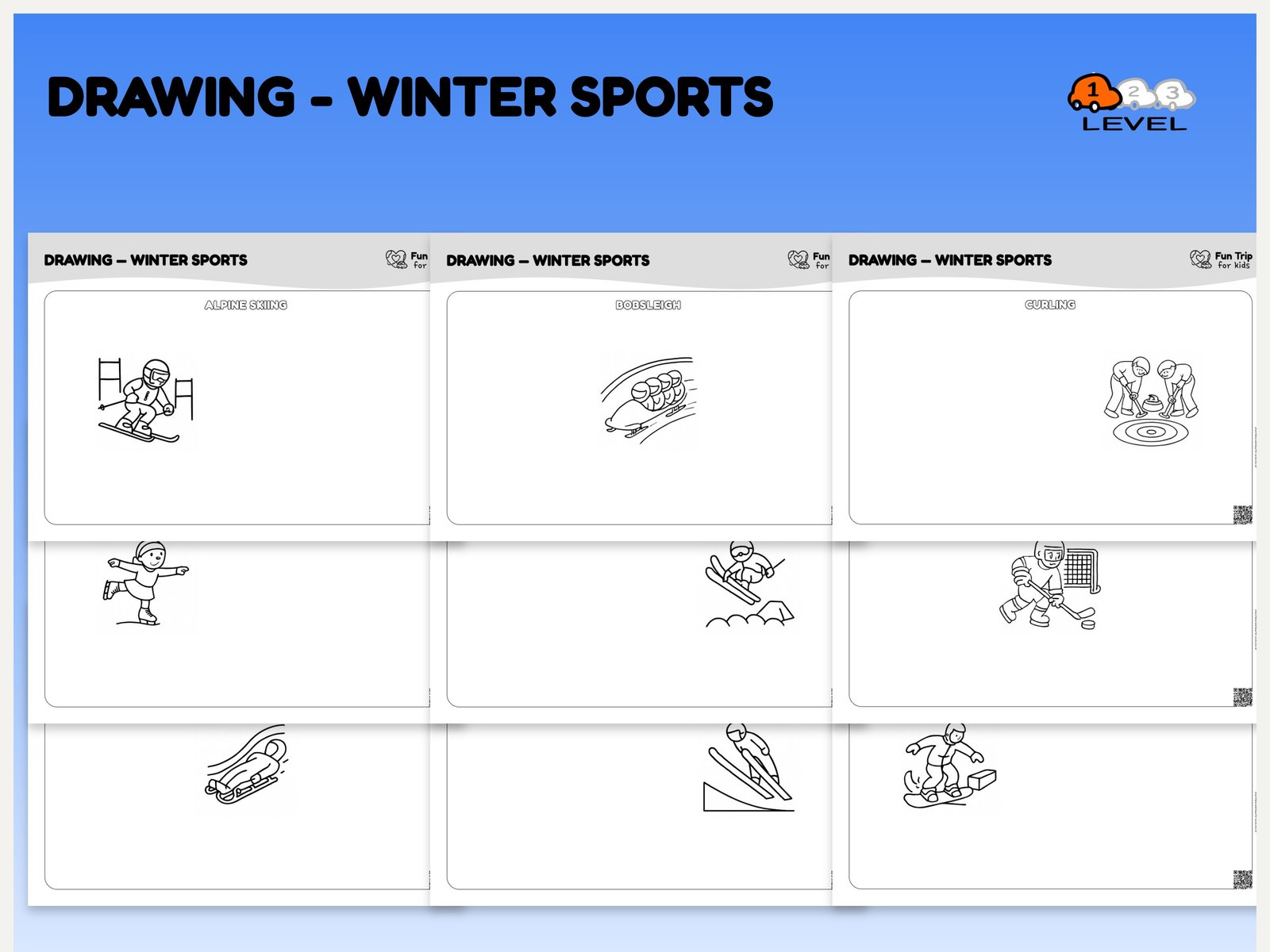 Drawing — winter (EN) level 1